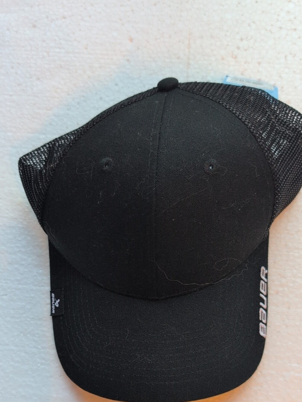 Bauer Black Mesh Back Baseball Cap